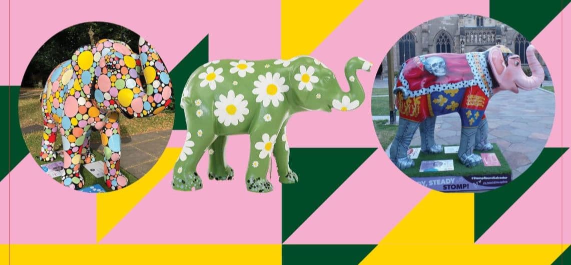 Some of the art pieces from the Stomp Round Leicester event.